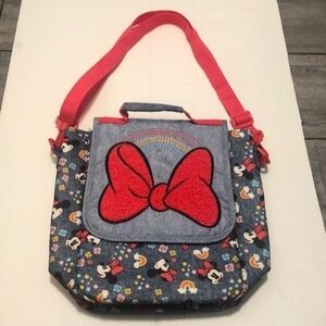 NWOT Disney Minnie Mouse rainbows 🌈 flowers lunch pack with handle & strap